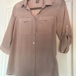 Soft pink blouse